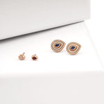 Load image into Gallery viewer, Changeable Drop White Enamel Earrings