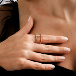 Load image into Gallery viewer, Double Row Diamond Ring