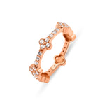 Load image into Gallery viewer, Gold Diamond Clover Ring