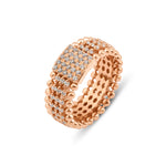 Load image into Gallery viewer, Gold Beaded Diamond Ring
