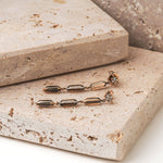 Load image into Gallery viewer, Gold Diamond Chain Earrings