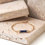 Load image into Gallery viewer, Lapis Lazuli Pillar Bracelet