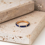 Load image into Gallery viewer, Gold Enamel Band Ring
