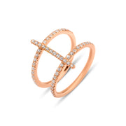 Double Row Diamond Ring