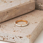 Load image into Gallery viewer, Gold Enamel Band Ring
