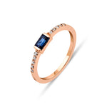 Load image into Gallery viewer, Minimalist Sapphire Ring
